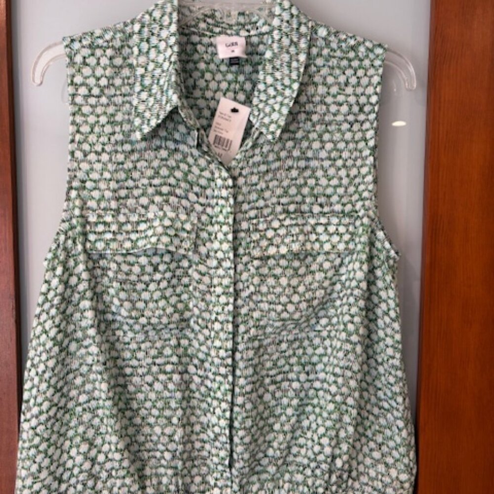 Cabi Shimmer Top Sea Glass, NWT, M